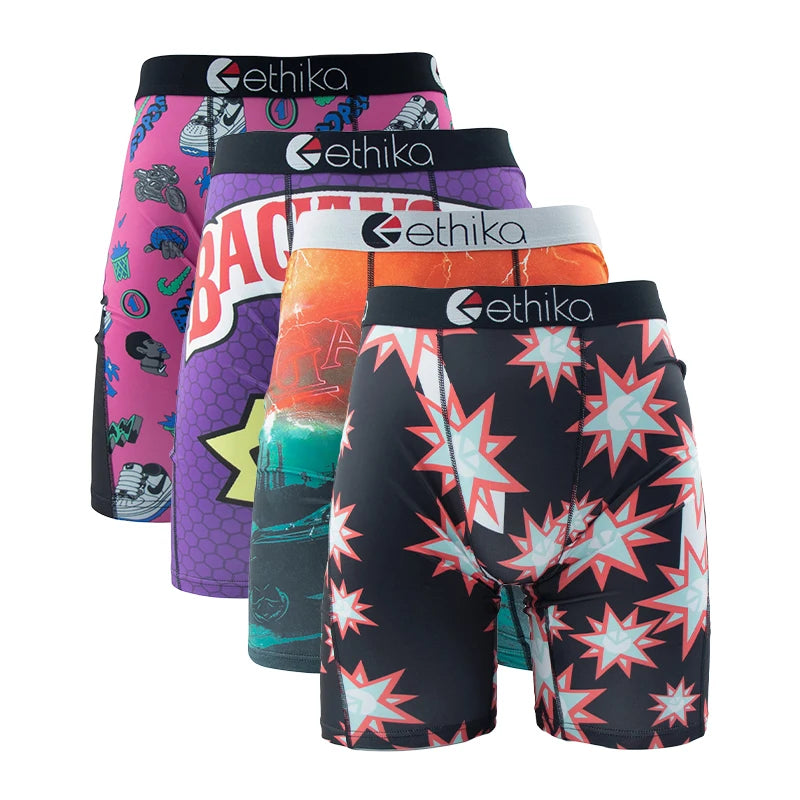 ETHIKA Men’s Printed Boxer Shorts