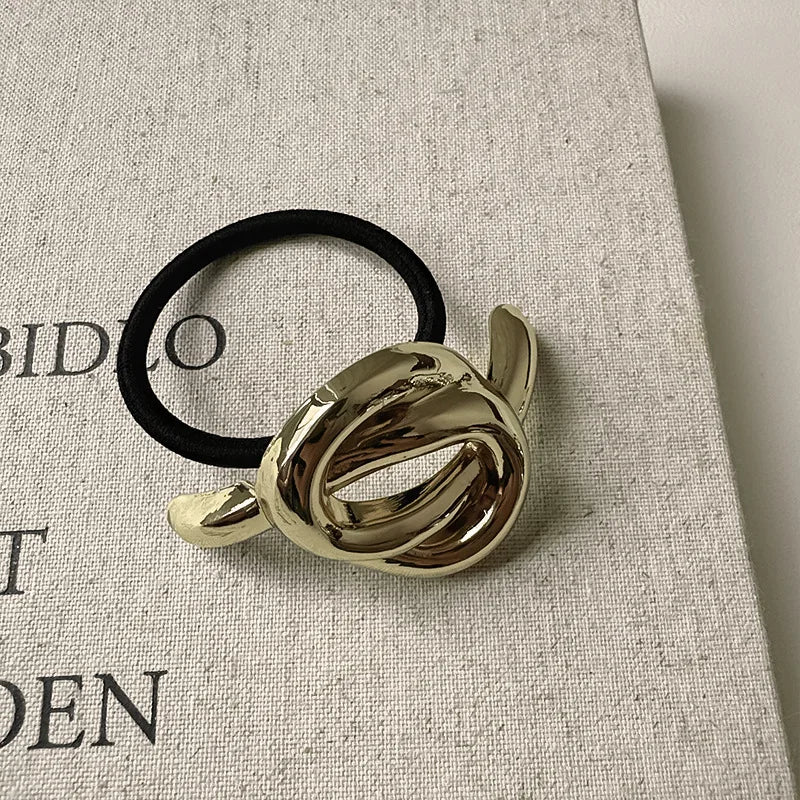 Irregular Golden Metal Hair Band for Women & Girls
