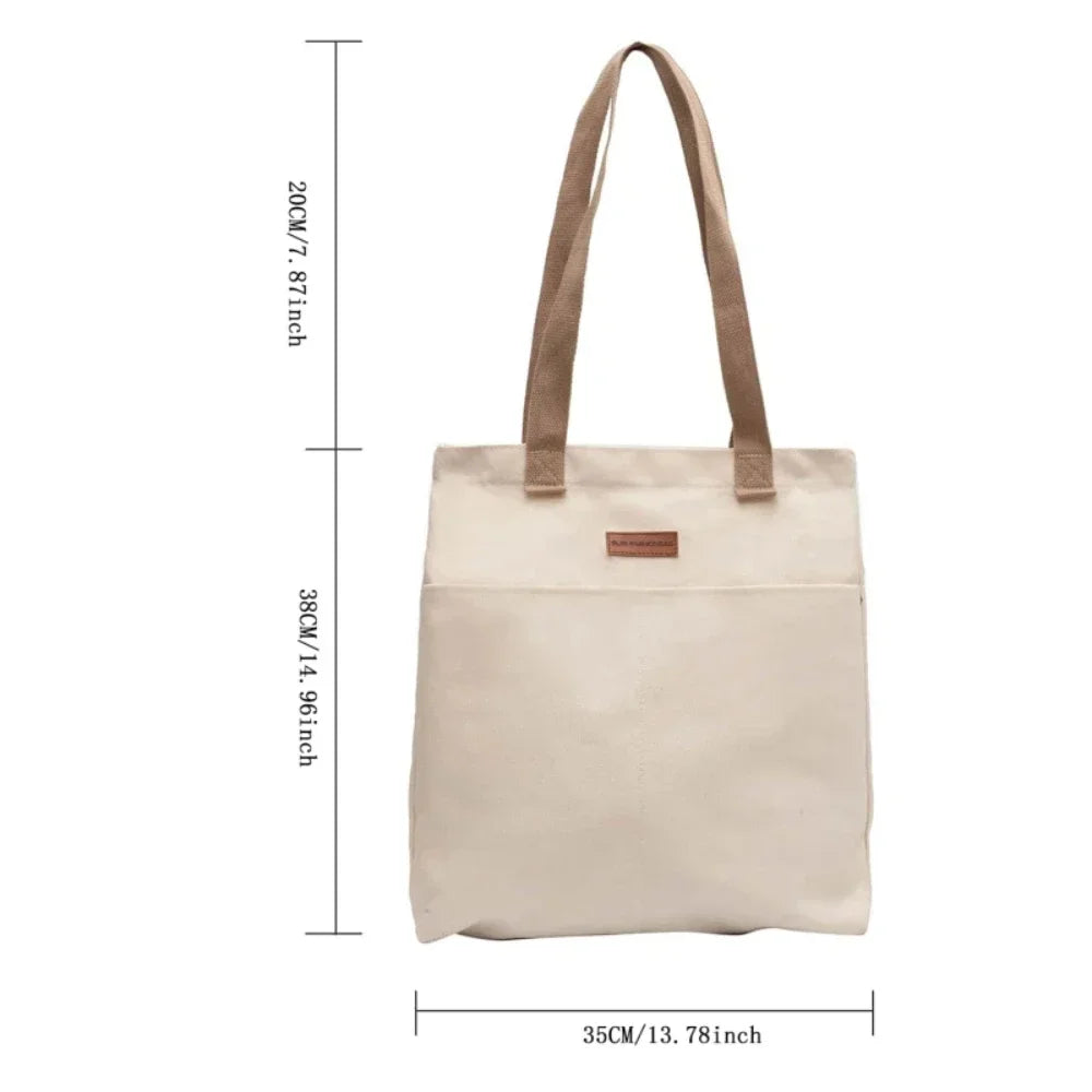 Canvas Large Capacity Commuter Tote