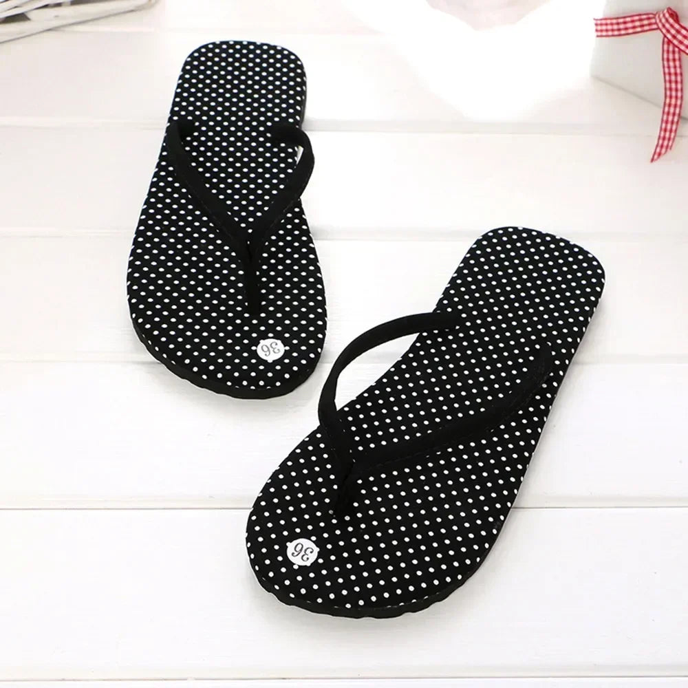 Summer Leopard Rubber Flip-Flops