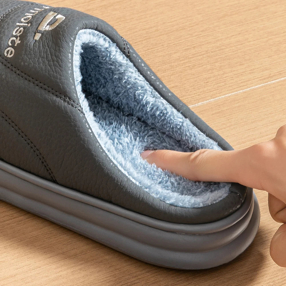 Men’s Warm EVA Memory Foam Slippers | Comfortable Indoor Shoes