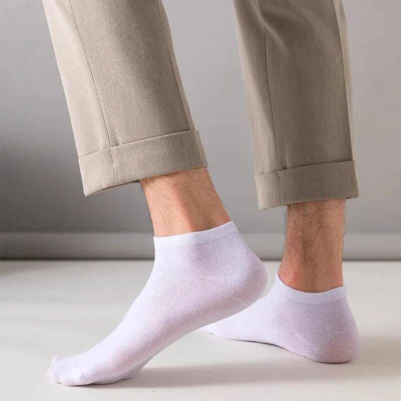 Unisex 40/20/10 Pairs of Solid Color Socks