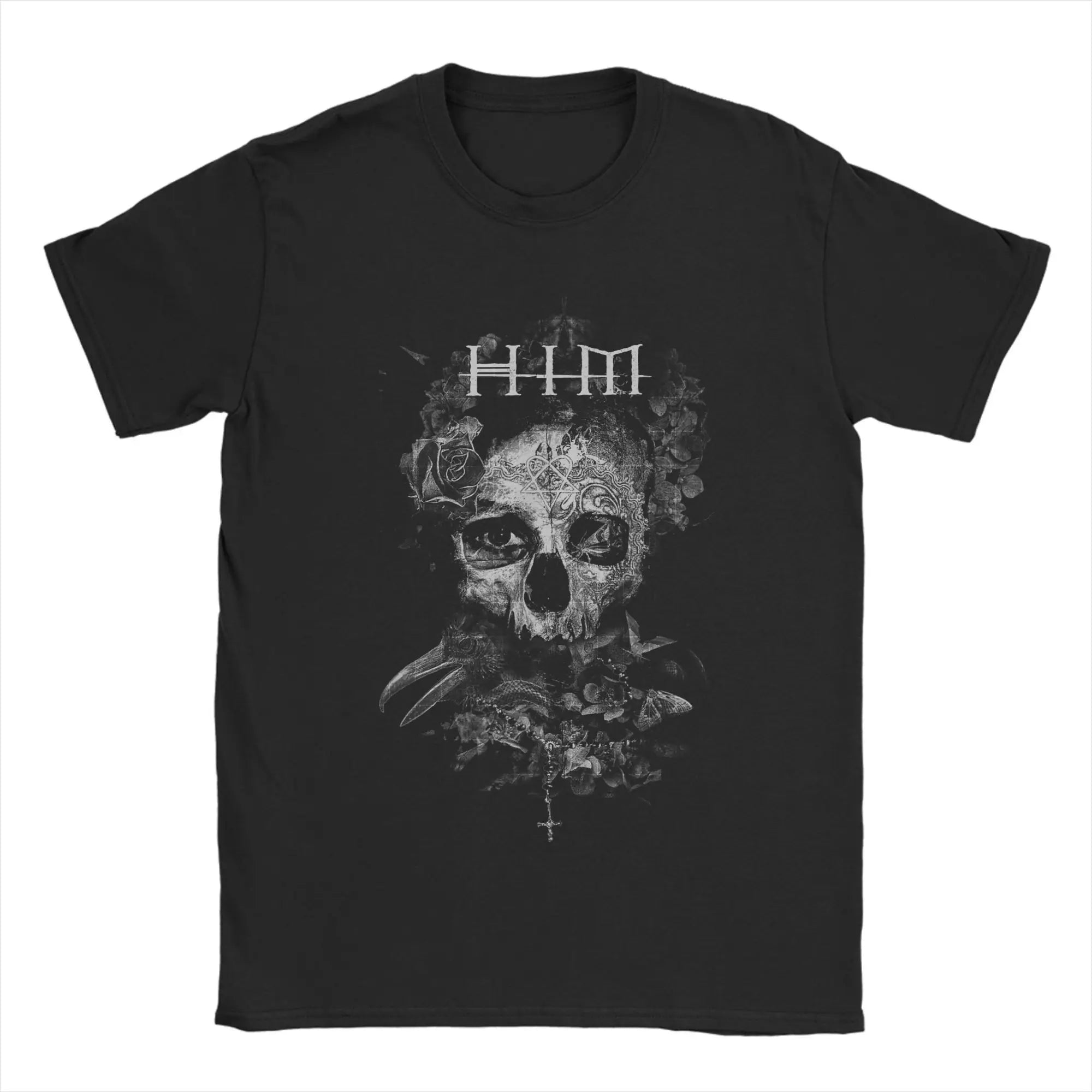 Harajuku Ville Valo Arch T-Shirt | HIM Band Inspired Aesthetic Tee