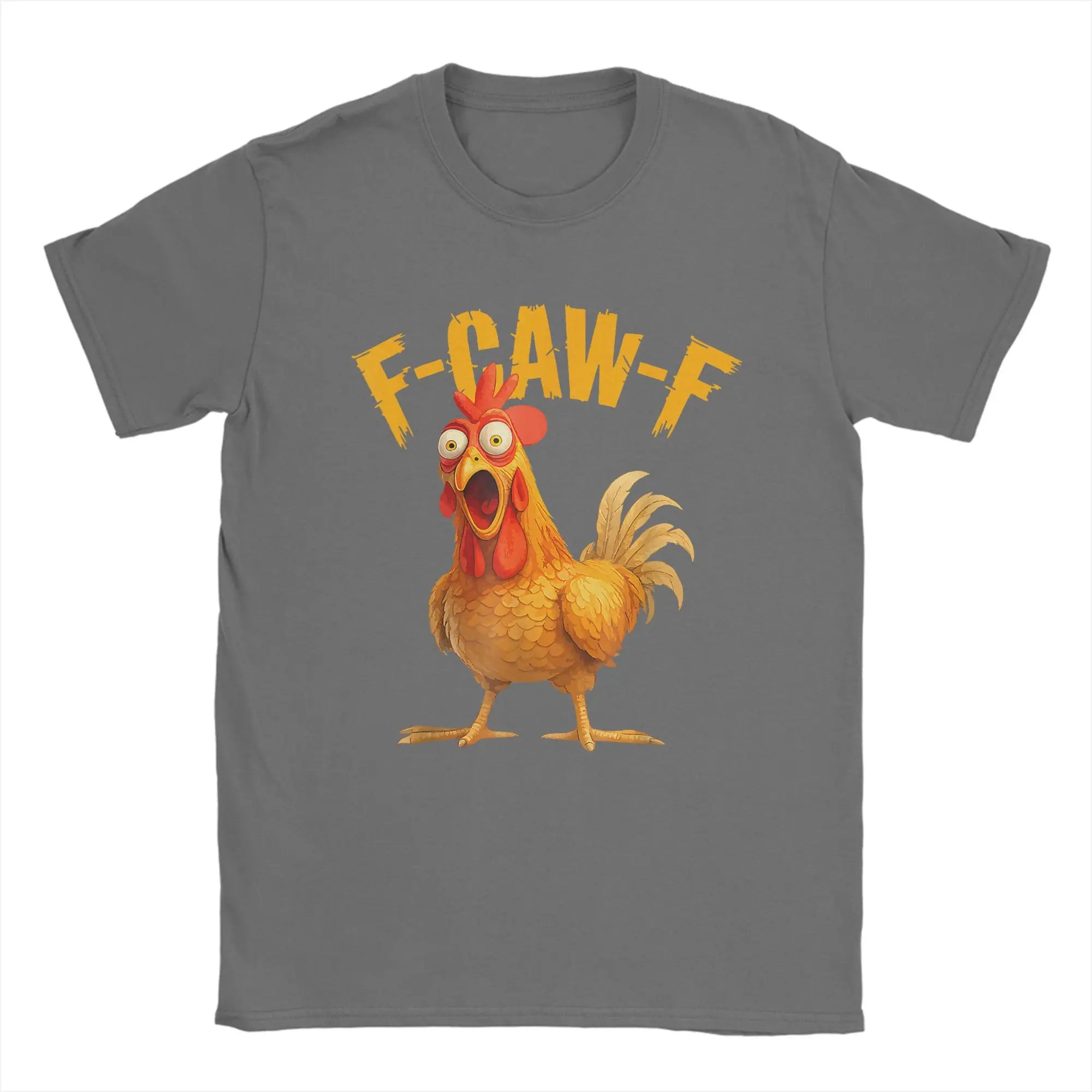 Funny F Caw F Chicken FCAWF T-Shirt | Men’s 100% Cotton Graphic Tee