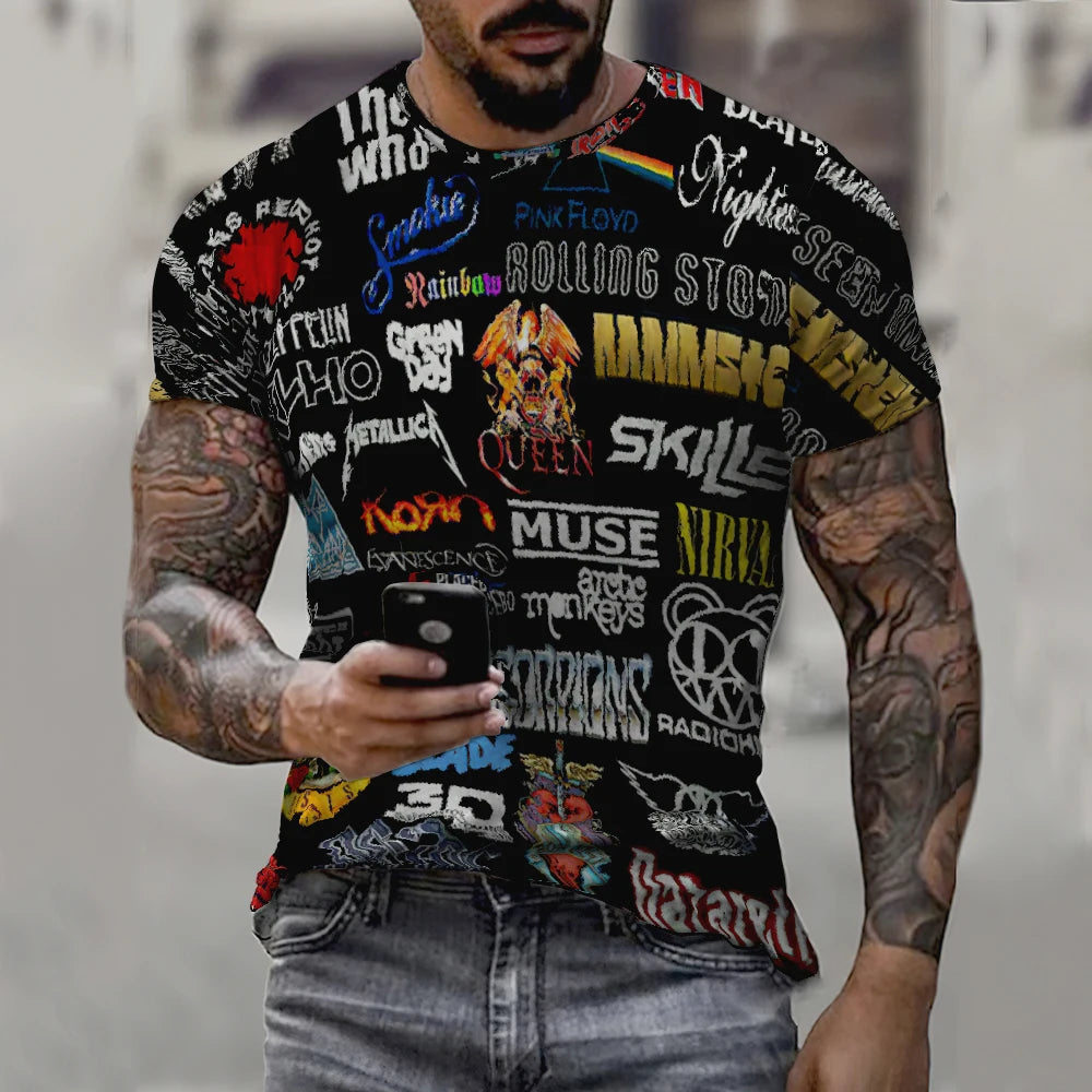 Unisex Graffiti 3D Print T-Shirt