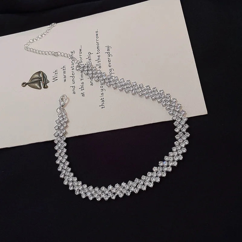 Luxury Full Rhinestone Choker Necklace