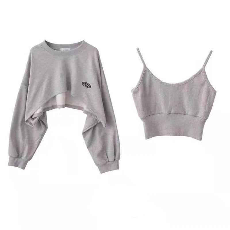 New Women Solid Color O-neck Long Sleeve Hoodie Sweatshirt Fashion Ladies Streetwear Slouch Pullover Jumper Tops