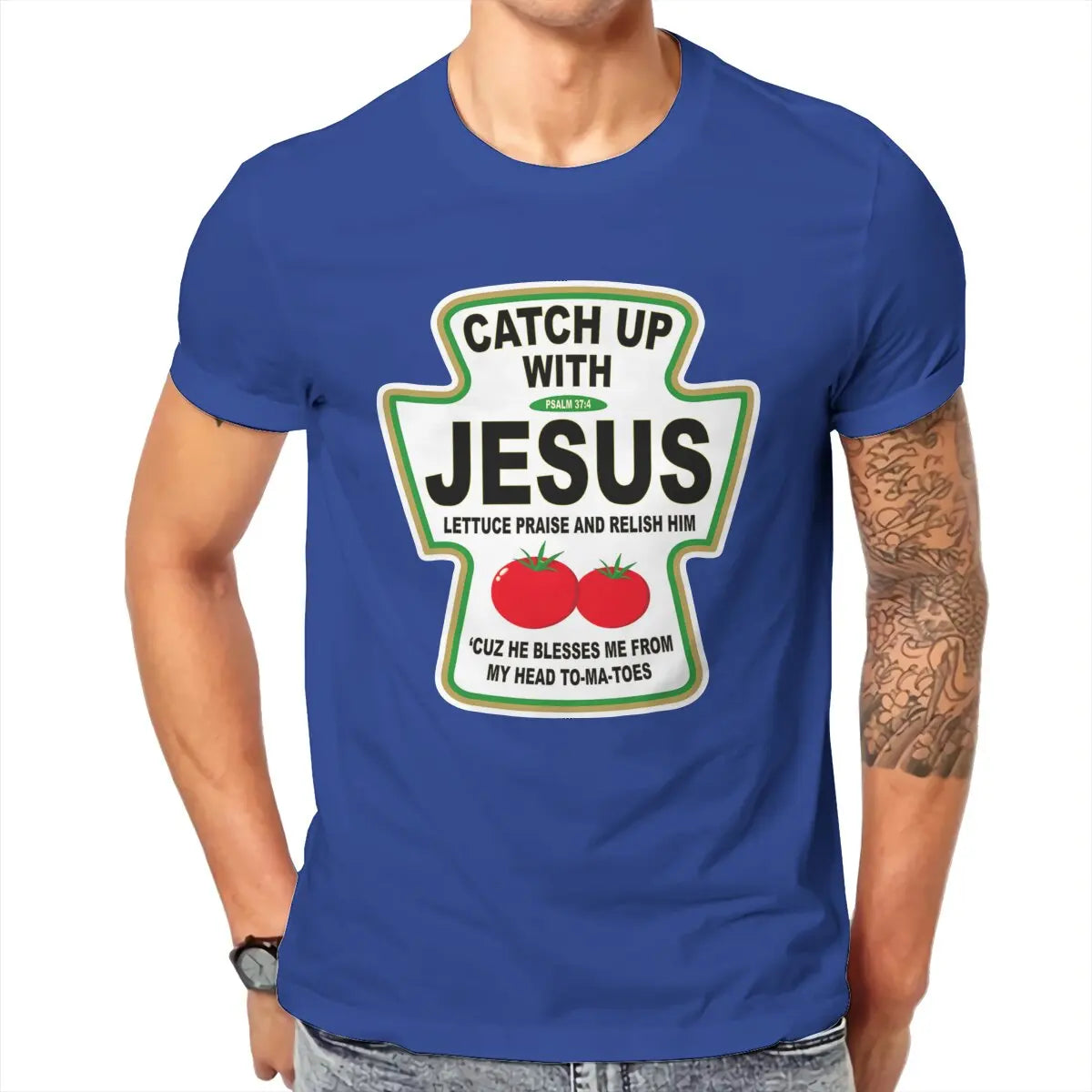 Christian Catch Up With Jesus Ketchup Men&
