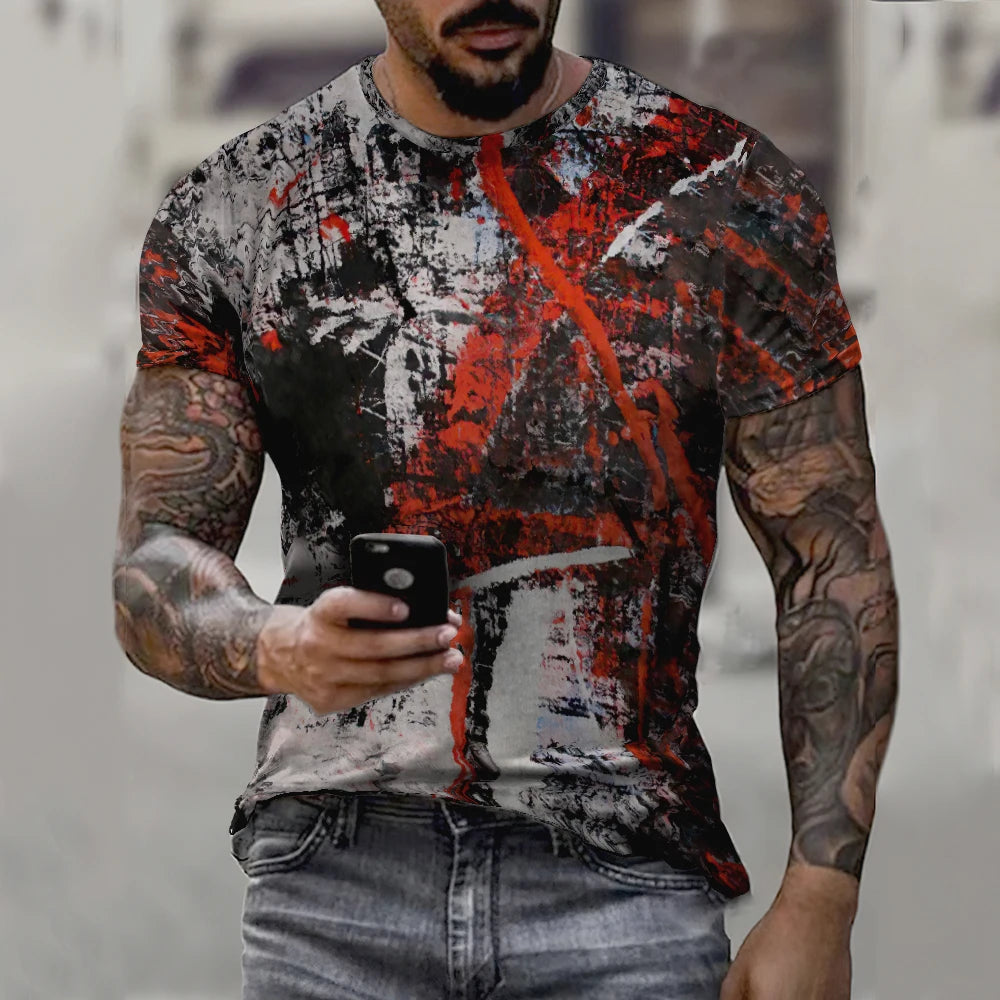 Unisex Graffiti 3D Print T-Shirt