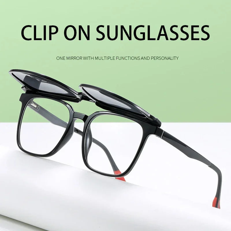 VICKY NEW IN Magnetic Clip-On Optical Myopia Glasses