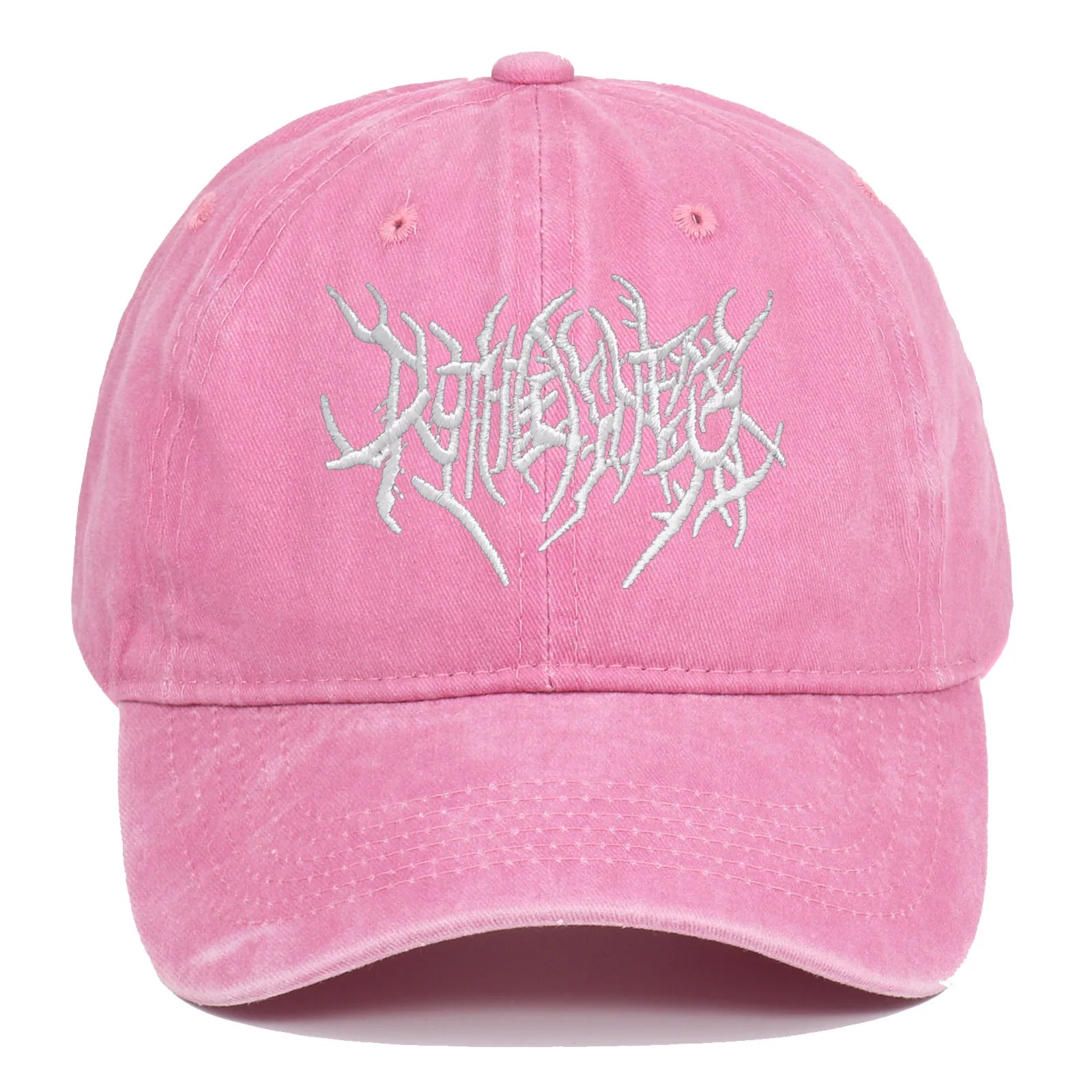 Trendy Embroidered Rock-Style Baseball Cap