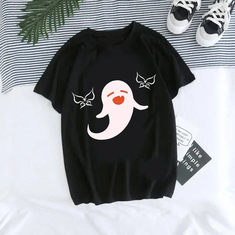 Genshin Impact Kawaii Graphic T-Shirt | Harajuku Anime Tee for Women