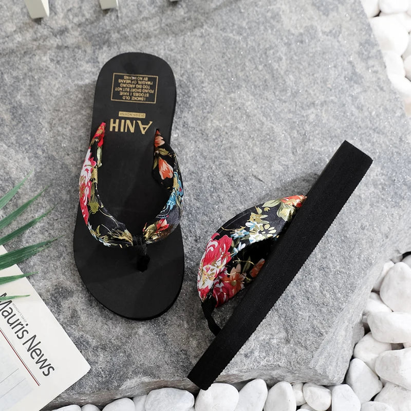 Women’s Summer EVA Satin Ribbon Flip-Flops