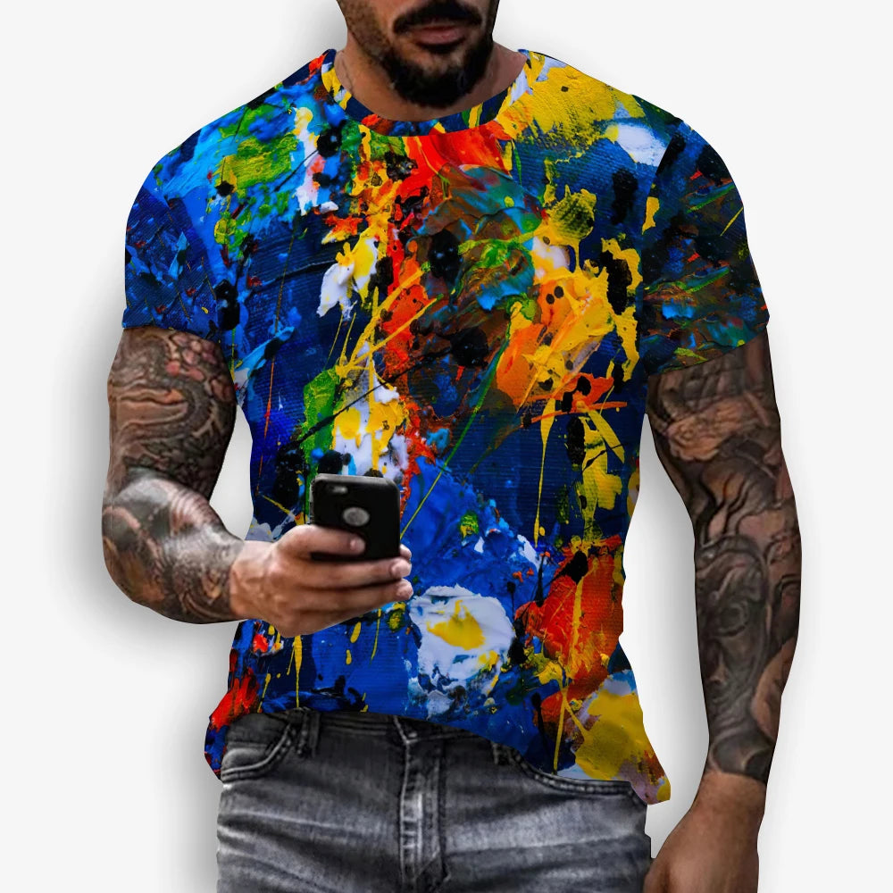 Unisex Graffiti 3D Print T-Shirt