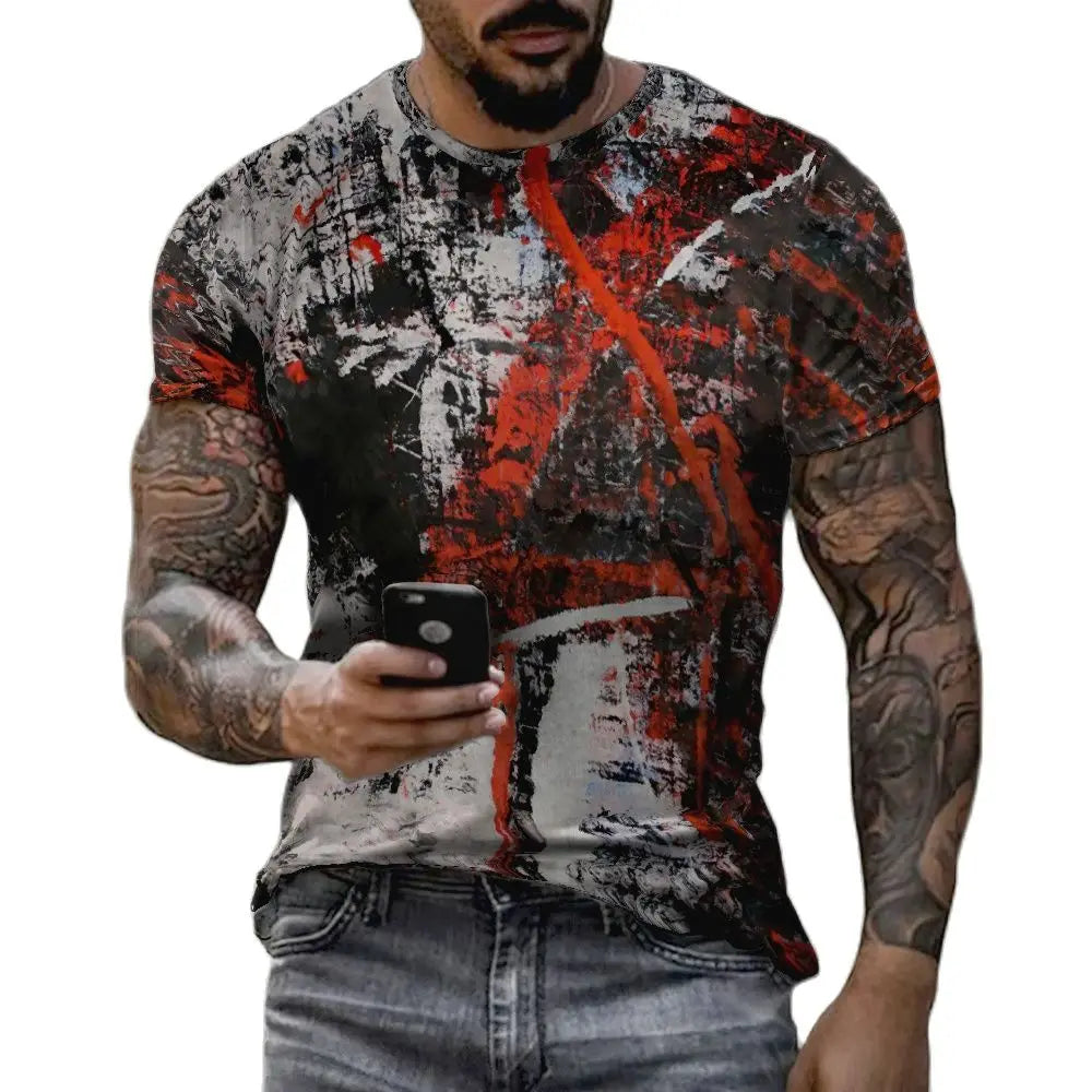 Unisex Graffiti 3D Print T-Shirt
