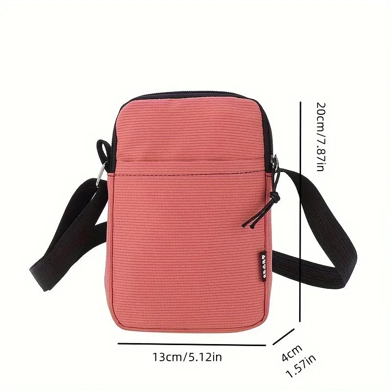 Casual Cotton Shoulder Messenger Bag – Mobile & Card Crossbody