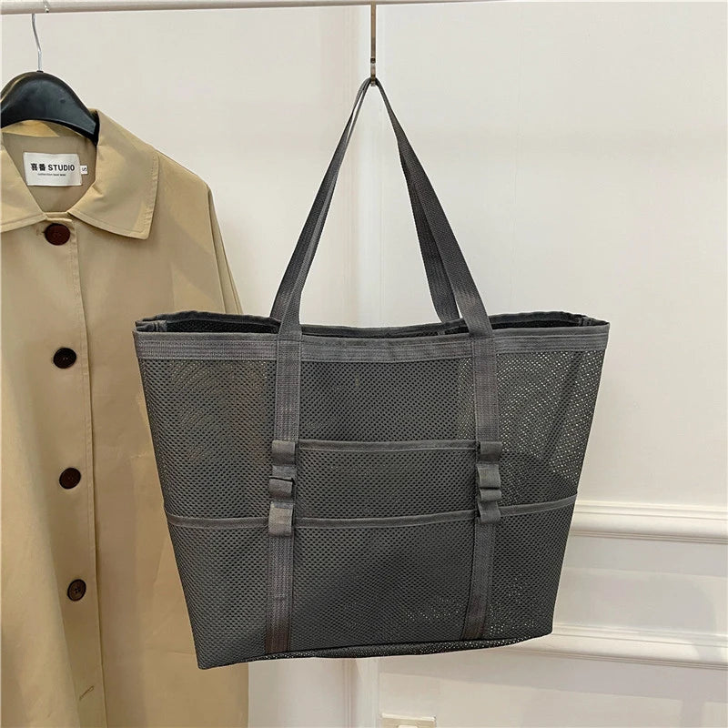 Women’s Portable Mesh Beach Tote Bag