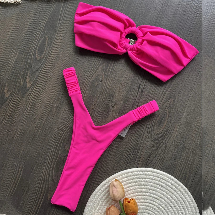 Sexy Bandeau Brazilian Swimsuit for Women