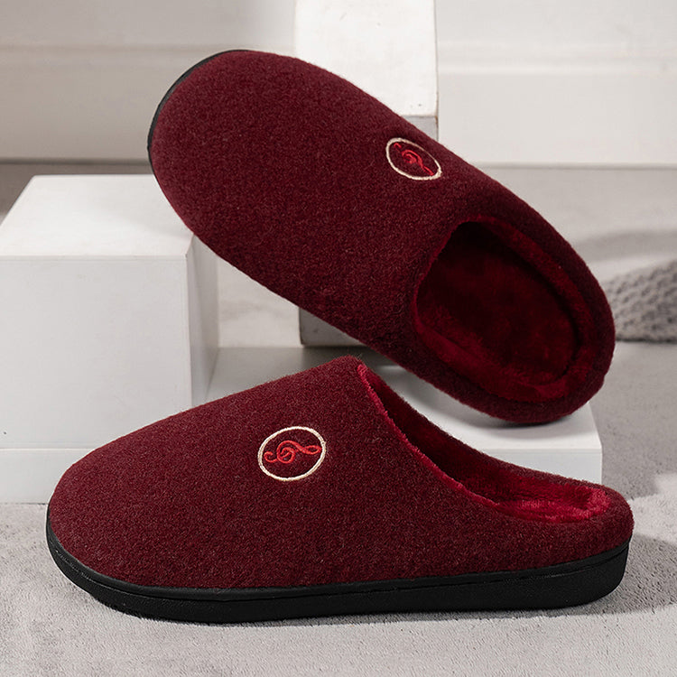 Casual Women’s Home Slippers | Warm &amp; Elegant Music Note Design
