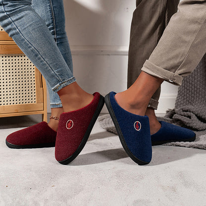 Casual Women’s Home Slippers | Warm &amp; Elegant Music Note Design