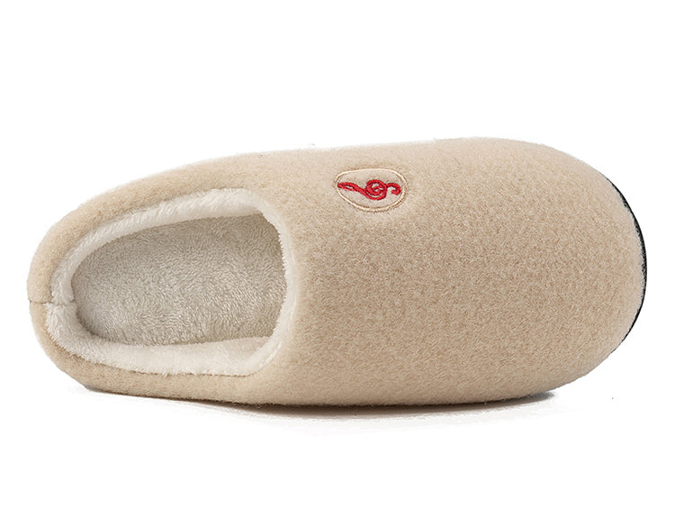 Casual Women’s Home Slippers | Warm &amp; Elegant Music Note Design