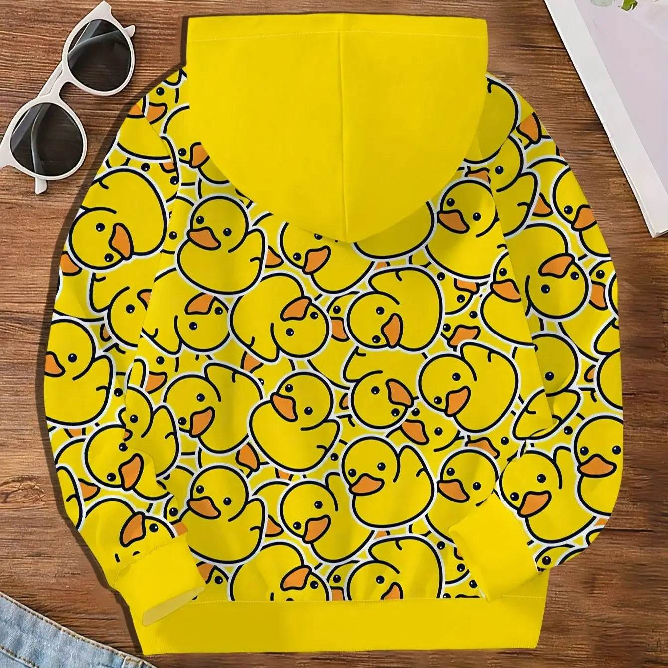 Little Yellow Duck 3D Print Zipper Hoodie | Men&
