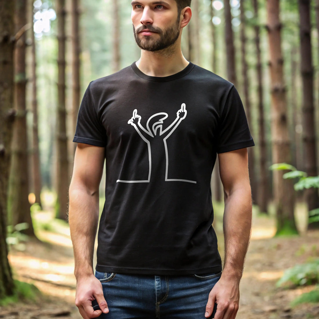 Balum La Linea Funny Graphic T-Shirt | Men’s Casual Streetwear Tee