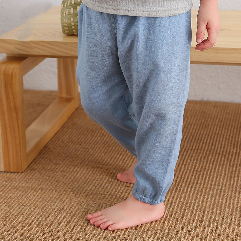 Children’s Cotton and Linen Harem Pants