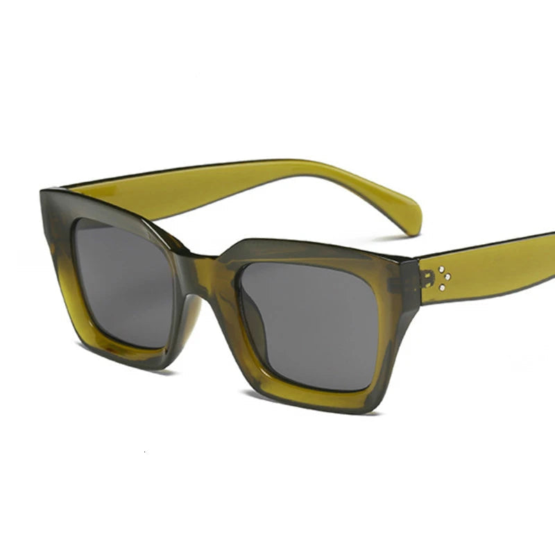 New Fashion Woman Luxury Brand Square Sunglasses