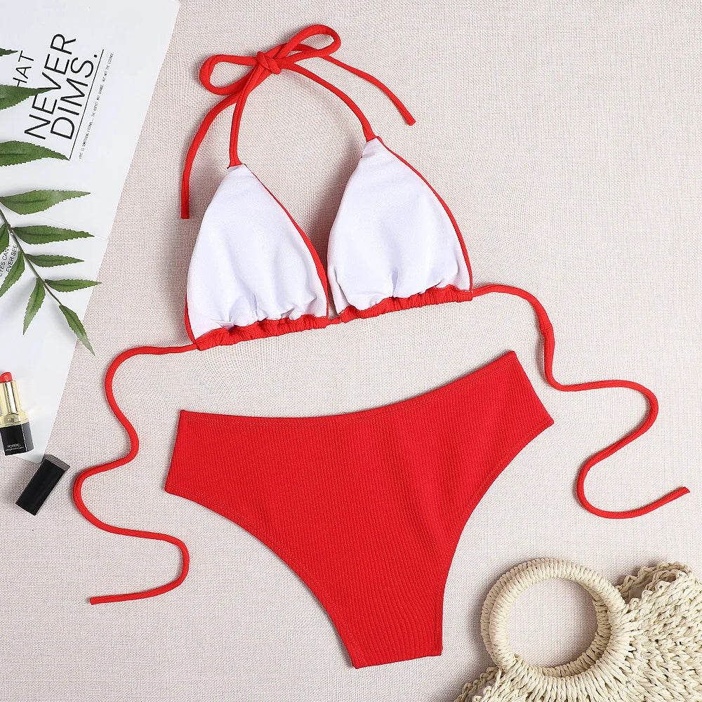 Sexy Women Brazilian Swimsuit Push-up Bra Bikini Set