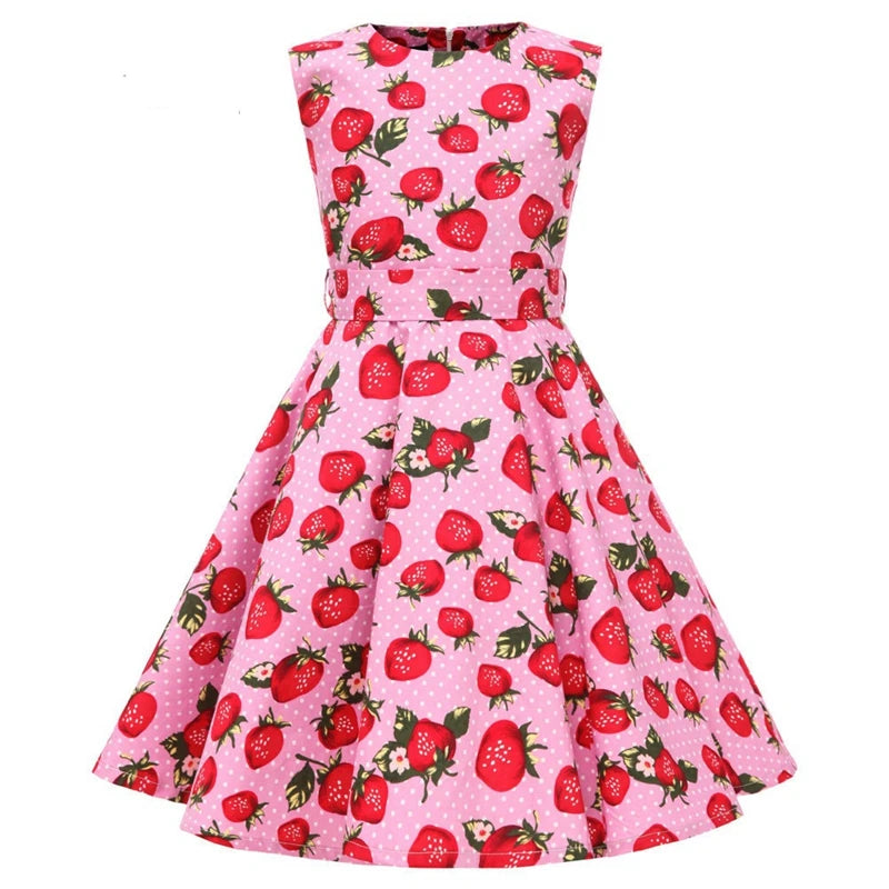 Polka Dot Vintage Kids Swing Dress