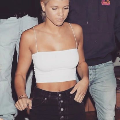 New Fashion Spaghetti Strap Crop Top for Women