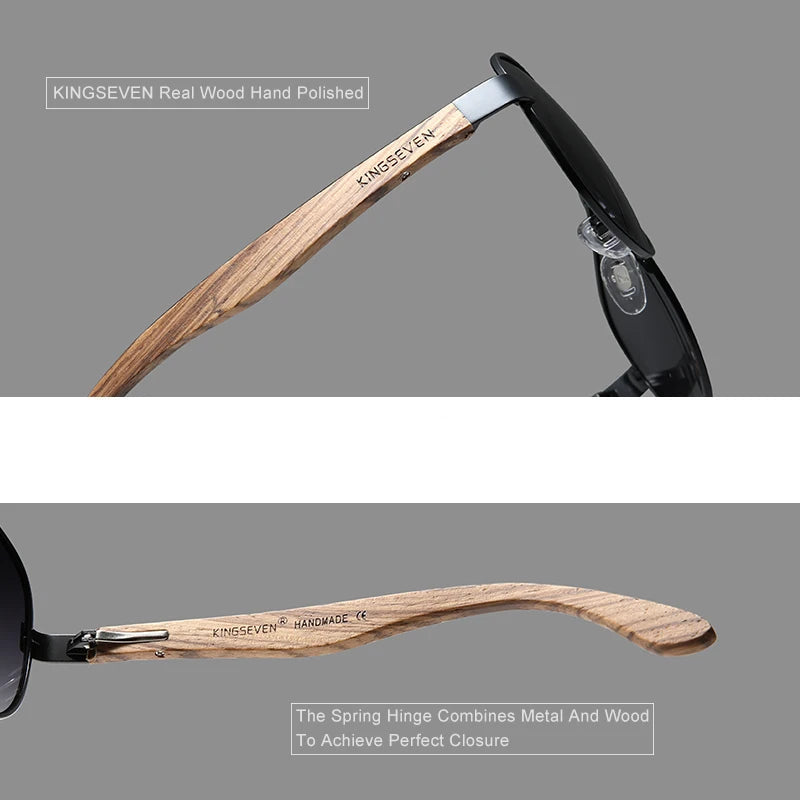 Wood Alloy Sunglasses for Men