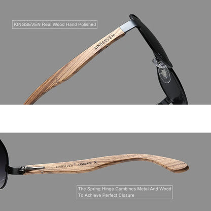 Wood Alloy Sunglasses for Men