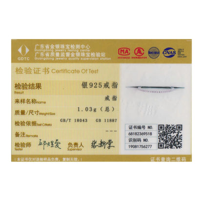 BAMOER 925 Sterling Silver CZ Simulated Diamond Stackable Ring