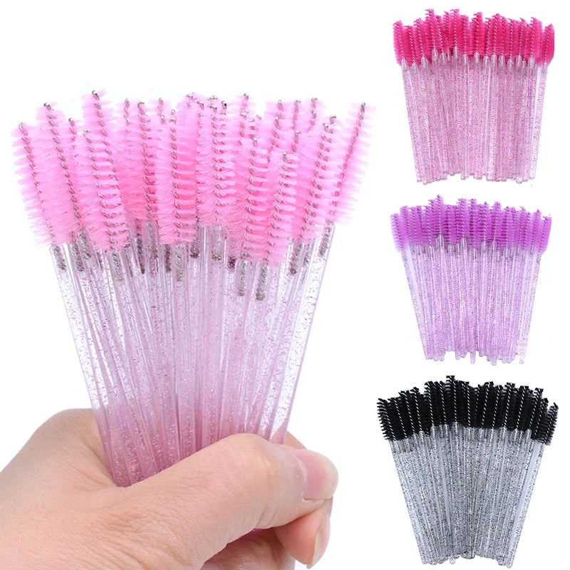 50PCS Crystal Eyelash Mascara Wands