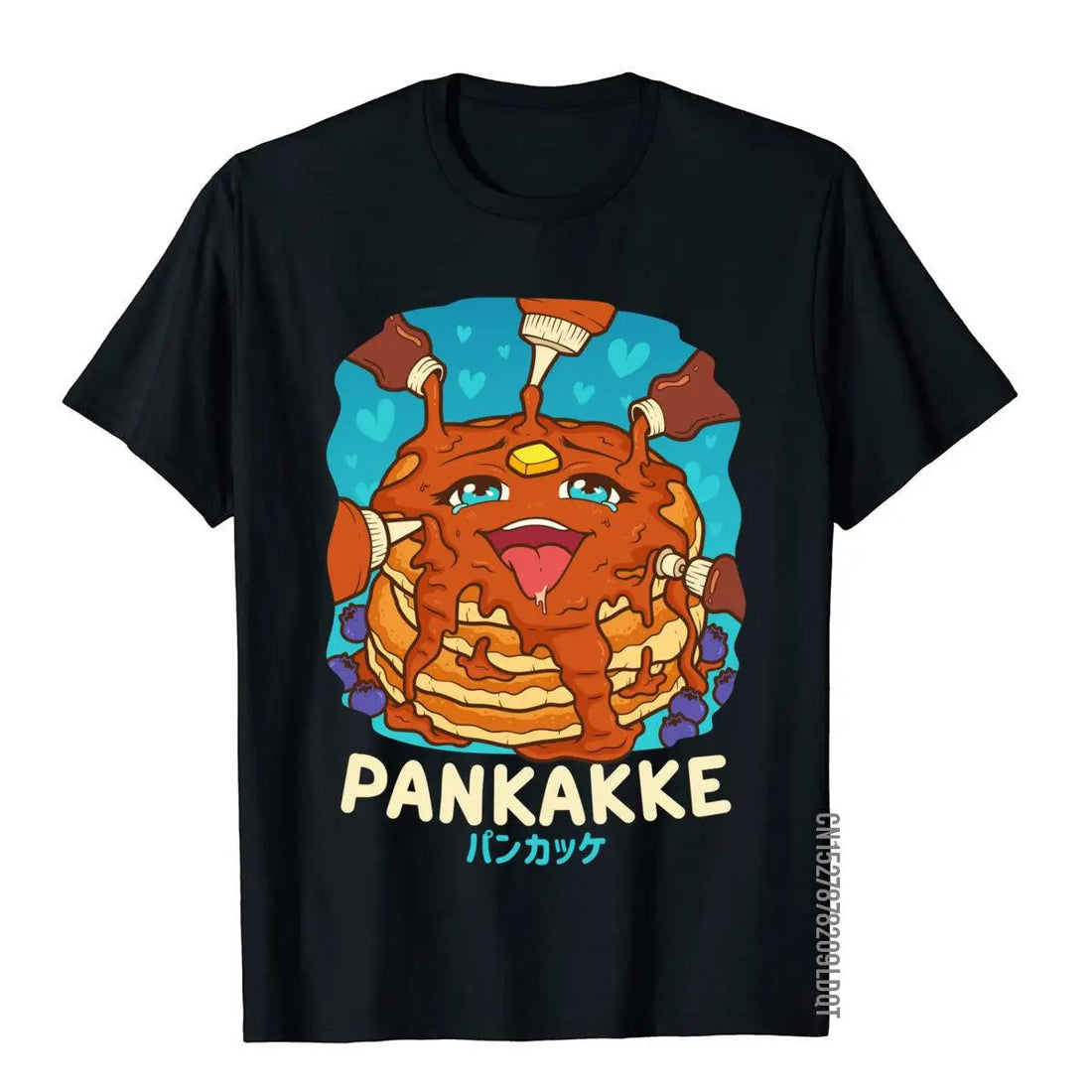 Men’s Funny Pancake T-Shirt | Kawaii Foodie Graphic Tee