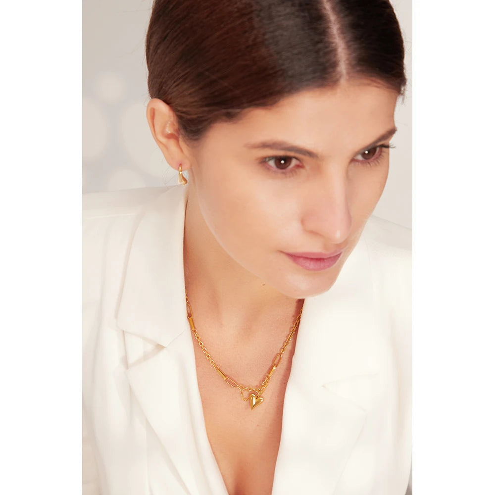 Yhpup Romantic Heart Pendant Necklace