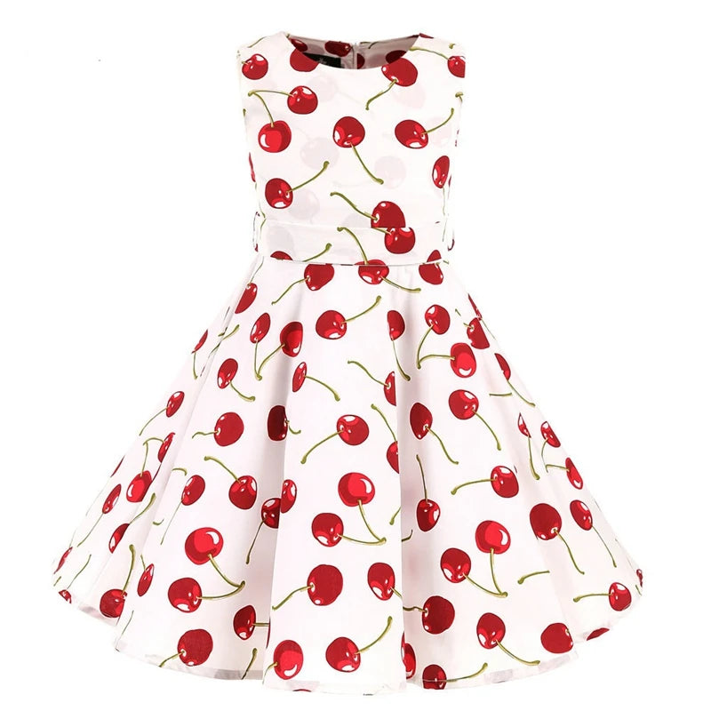 Polka Dot Vintage Kids Swing Dress