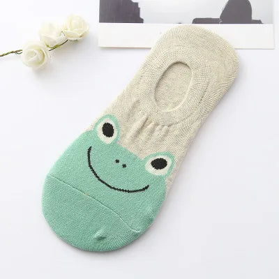 Colorful Animal Invisible Cotton Socks