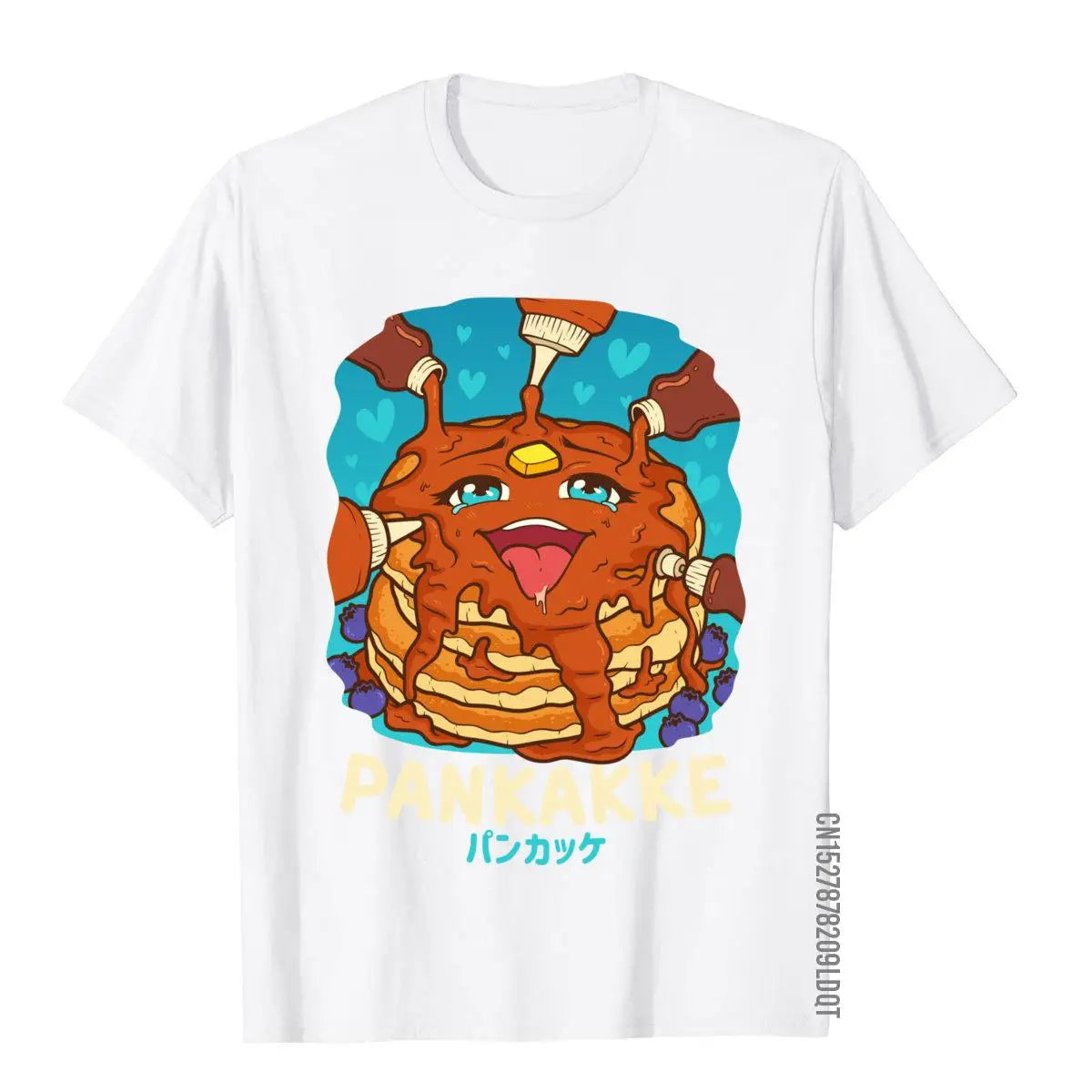 Men’s Funny Pancake T-Shirt | Kawaii Foodie Graphic Tee