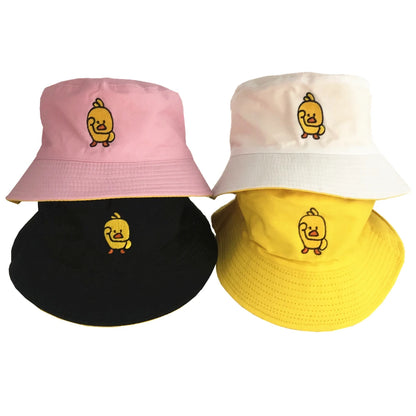 Reversible Duck Bucket Hat | Unisex Cotton Summer Fisherman Cap