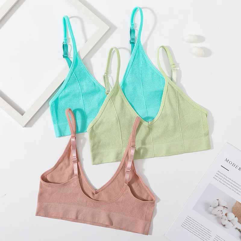 Seamless U Shaped Back Tube Top Bra for Women