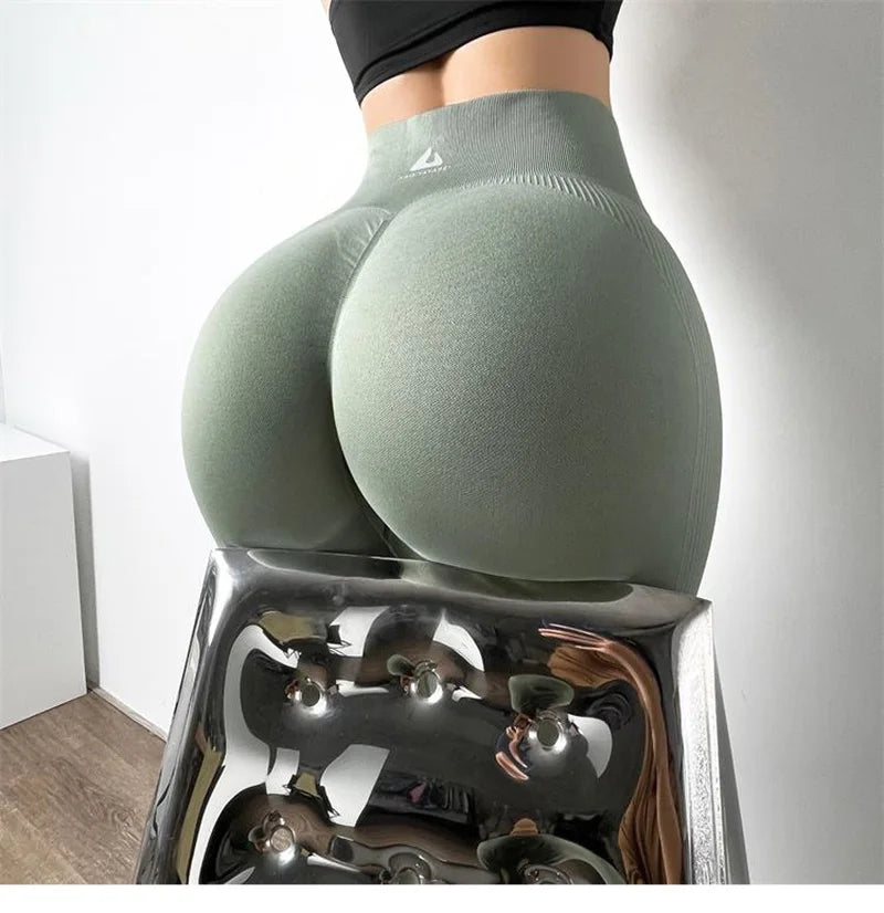 Seamless High-Waist Yoga Pants | Push Up Fitness Leggings