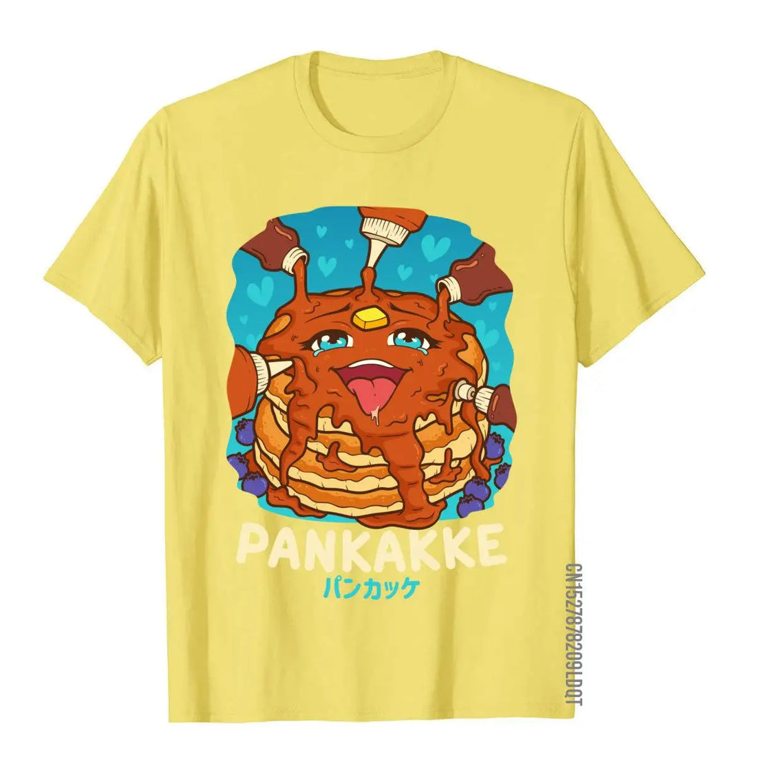 Men’s Funny Pancake T-Shirt | Kawaii Foodie Graphic Tee