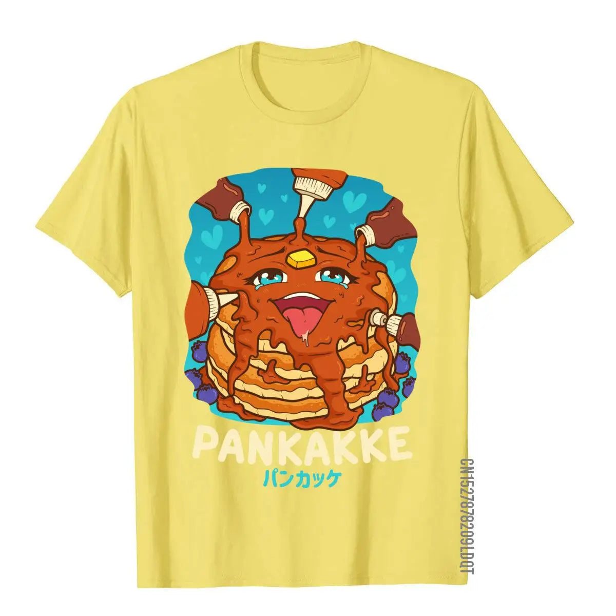 Men’s Funny Pancake T-Shirt | Kawaii Foodie Graphic Tee