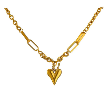 Yhpup Romantic Heart Pendant Necklace
