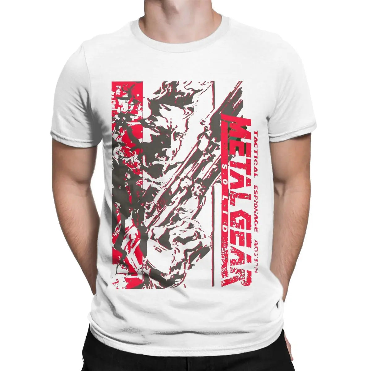 Metal Gear Solid 3 Snake &amp; Raiden Graphic T-Shirt | Cotton Casual Game Tee