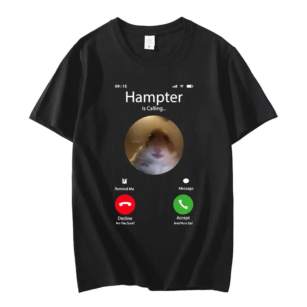Funny Hamster Meme Graphic T-Shirt