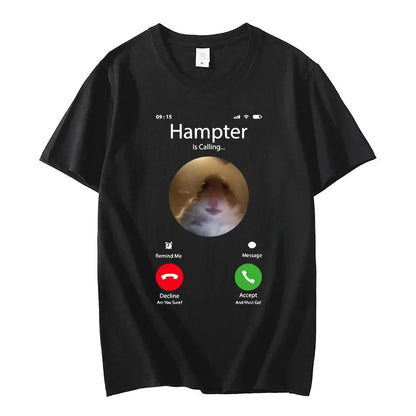 Funny Hamster Meme Graphic T-Shirt